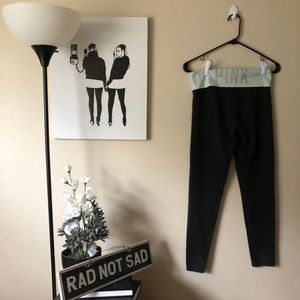 🌸Victoria Secret Pink Rhinestone foldover legging